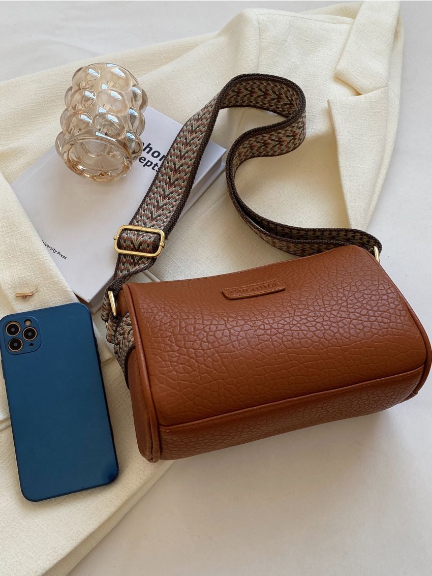 Mini Litchi Embossed Bucket Bag