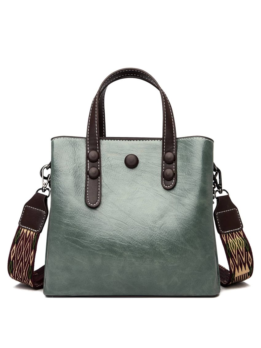 Minimalist Chain Decor Satchel Bag