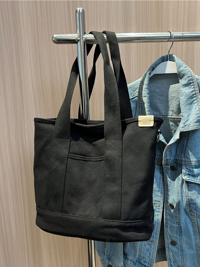 Patch Detail Shopper Bag