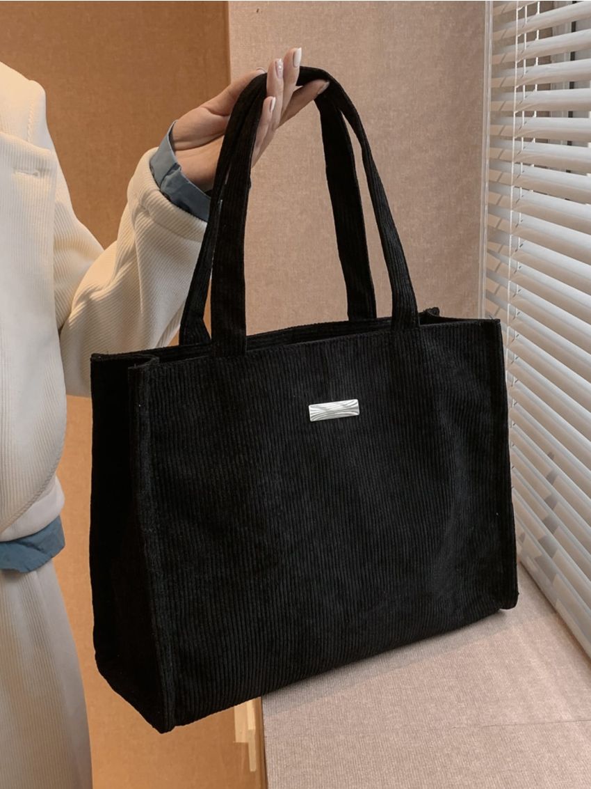 Metal Decor Shopper Bag