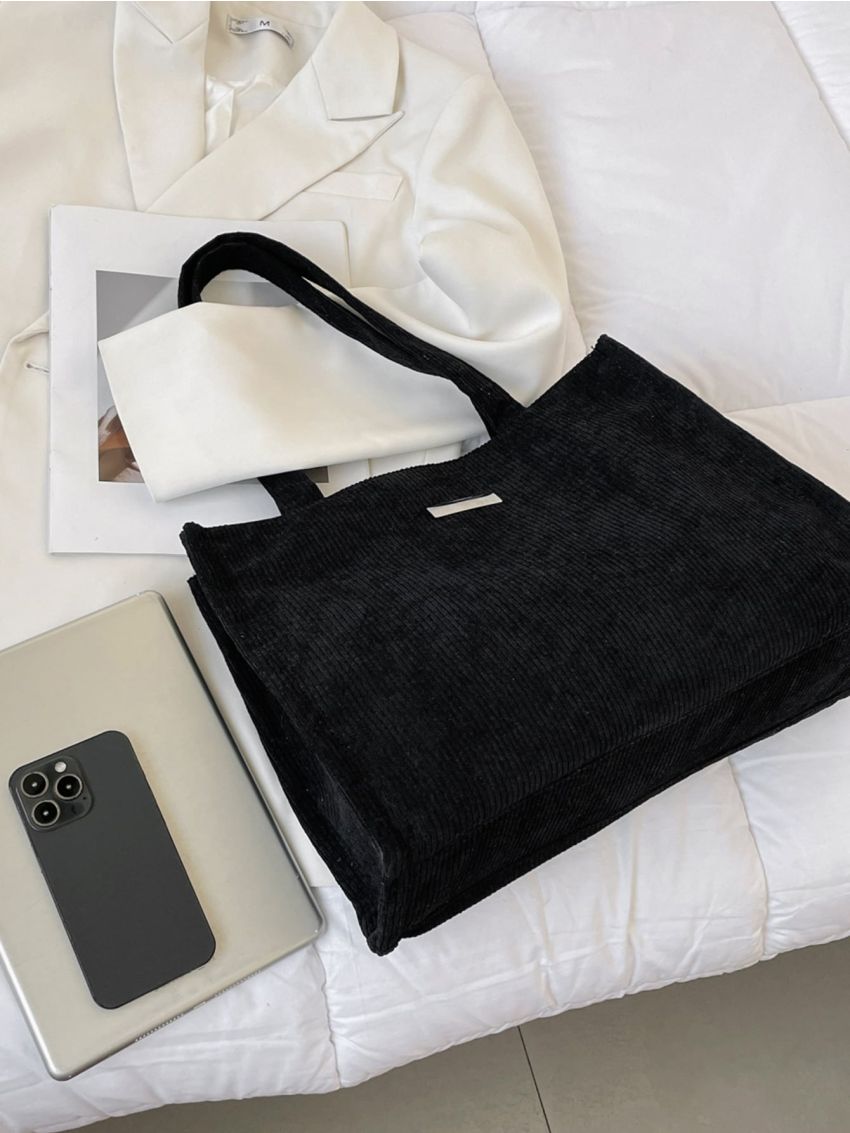 Metal Decor Shopper Bag