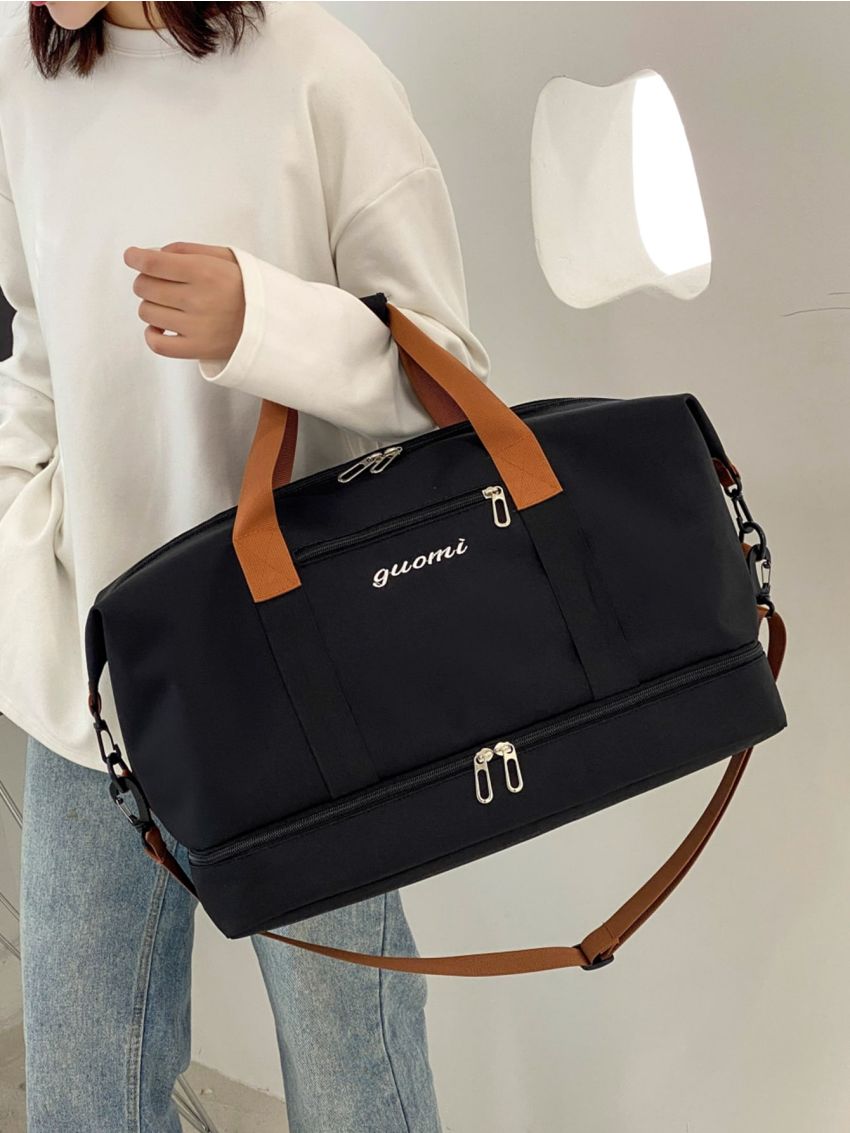 Letter Graphic Duffel Bag