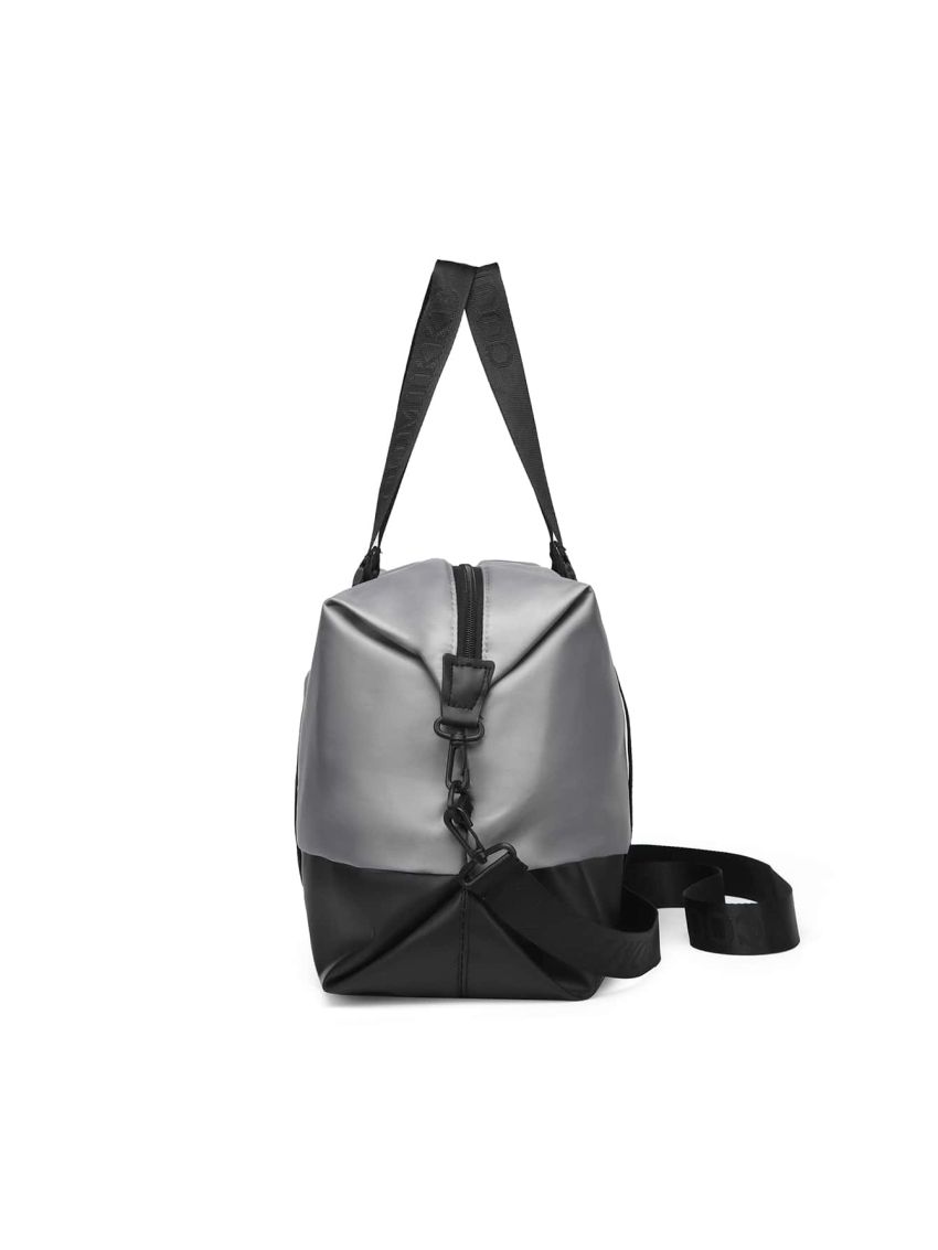 Men Letter Graphic Duffel Bag