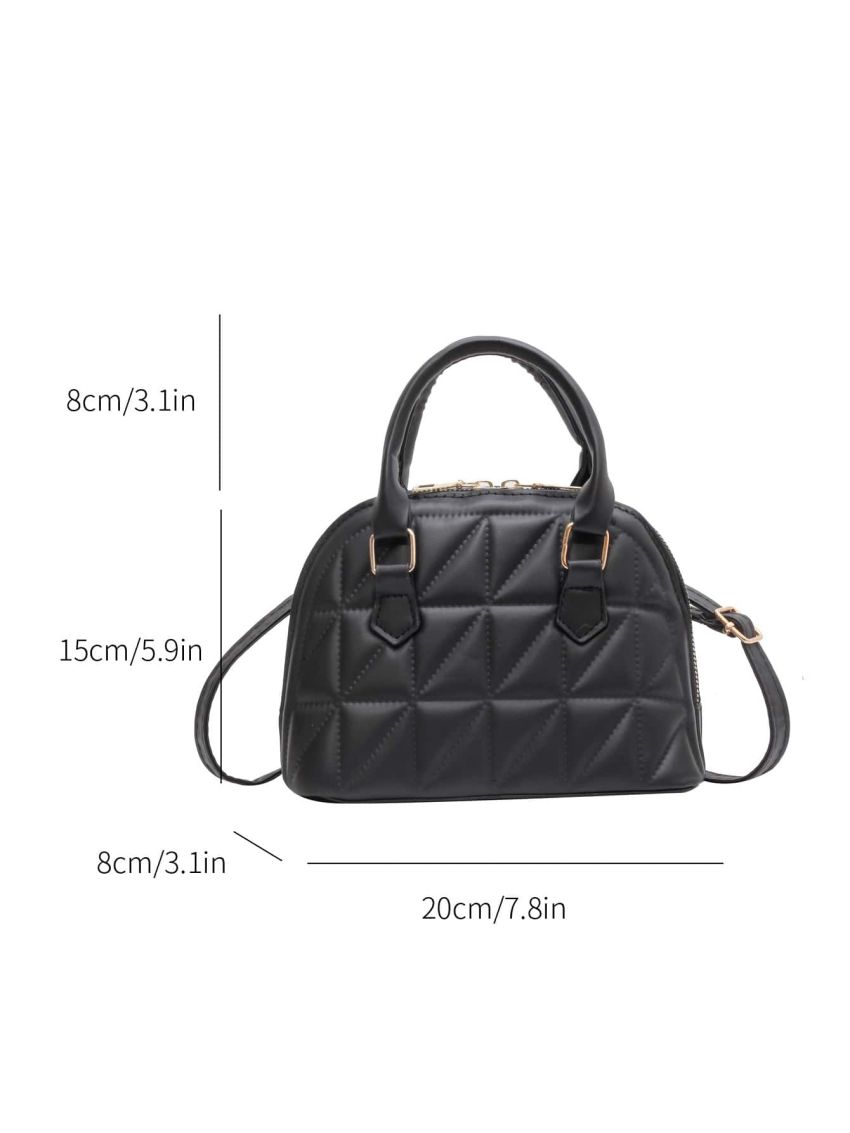 Quilted Double Handle Dome Bag