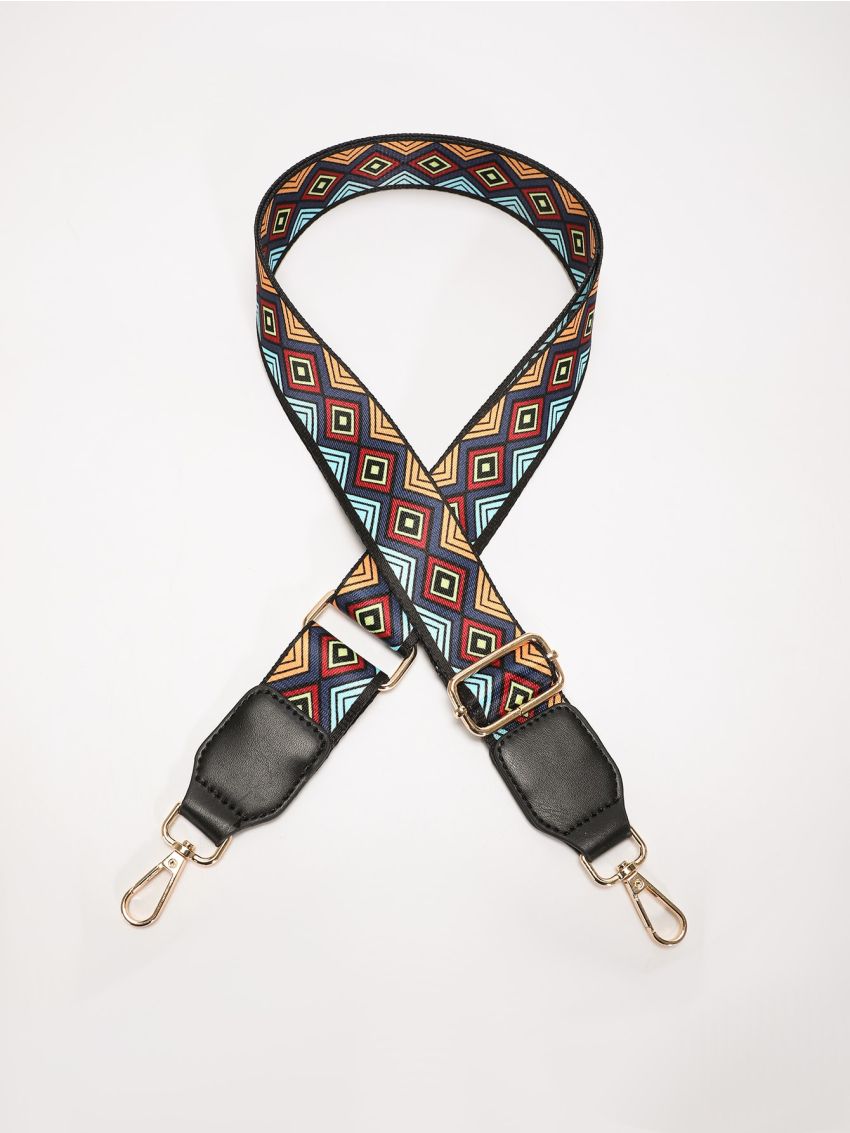 Geometric Pattern Bag Strap