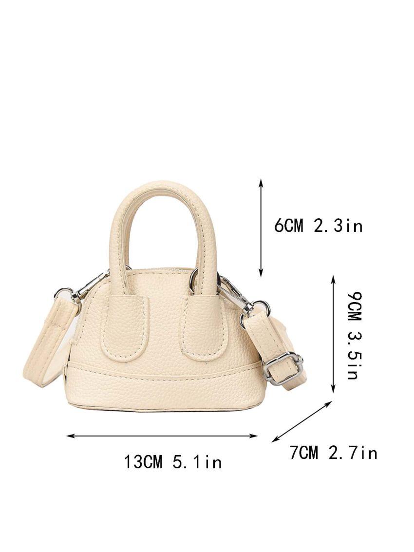 Mini Litchi Embossed Dome Bag