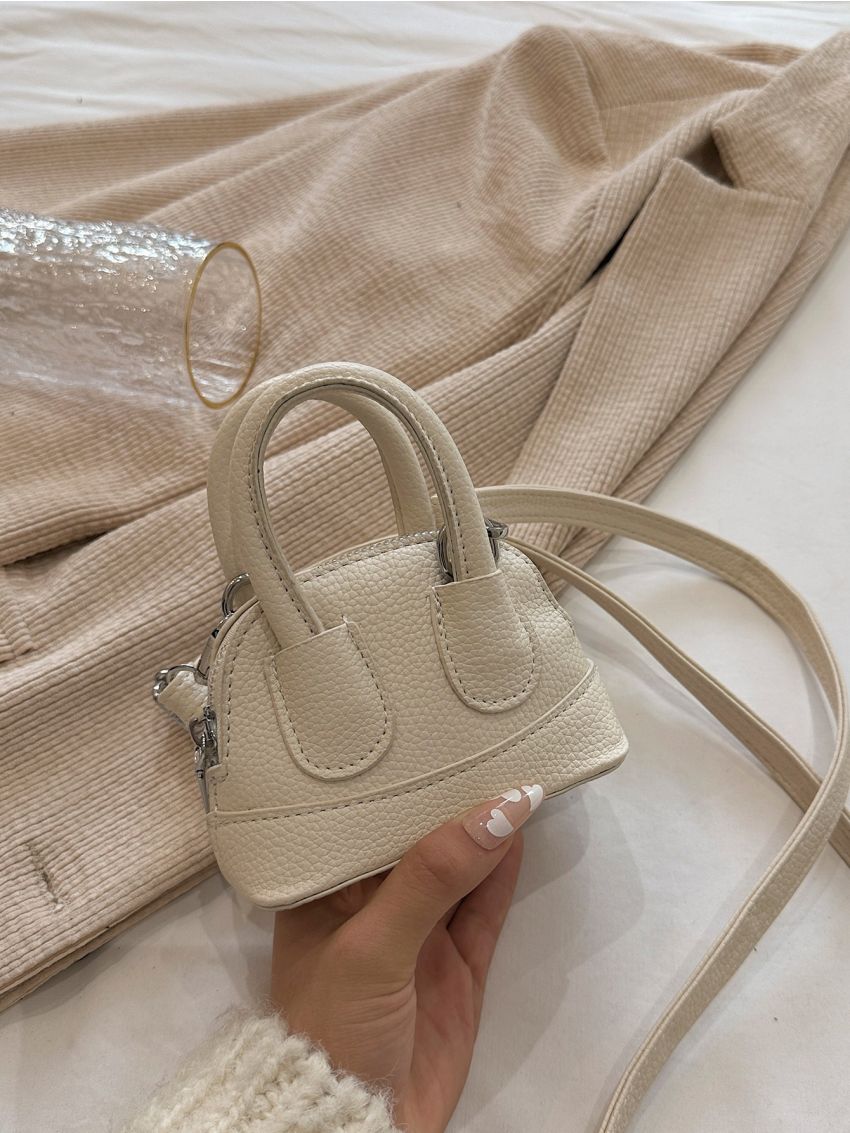 Mini Litchi Embossed Dome Bag