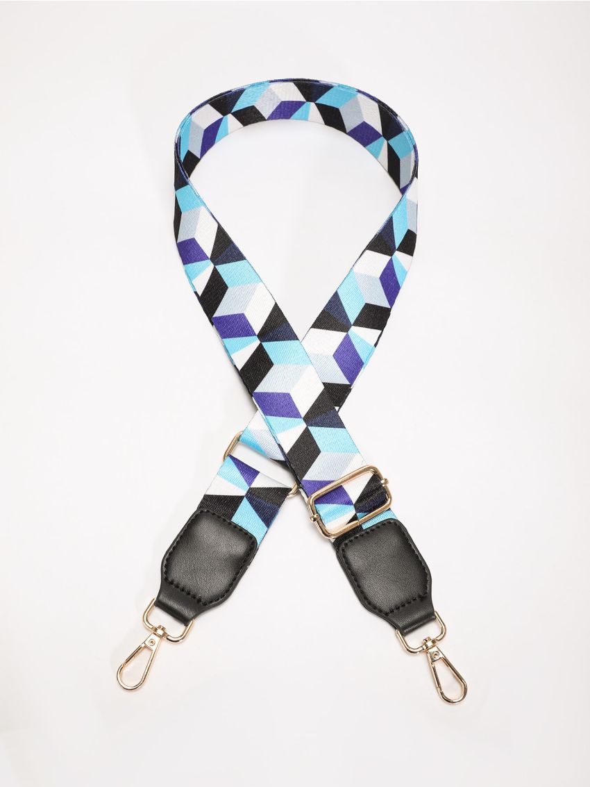 Geometric Pattern Bag Strap