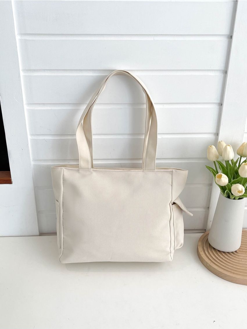 Zip Front Shopper Bag