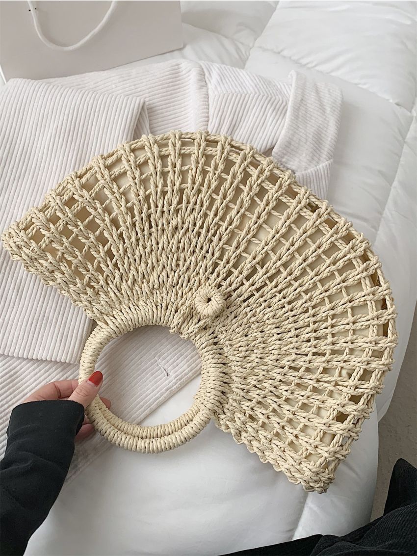 Hollow Out Straw Bag
