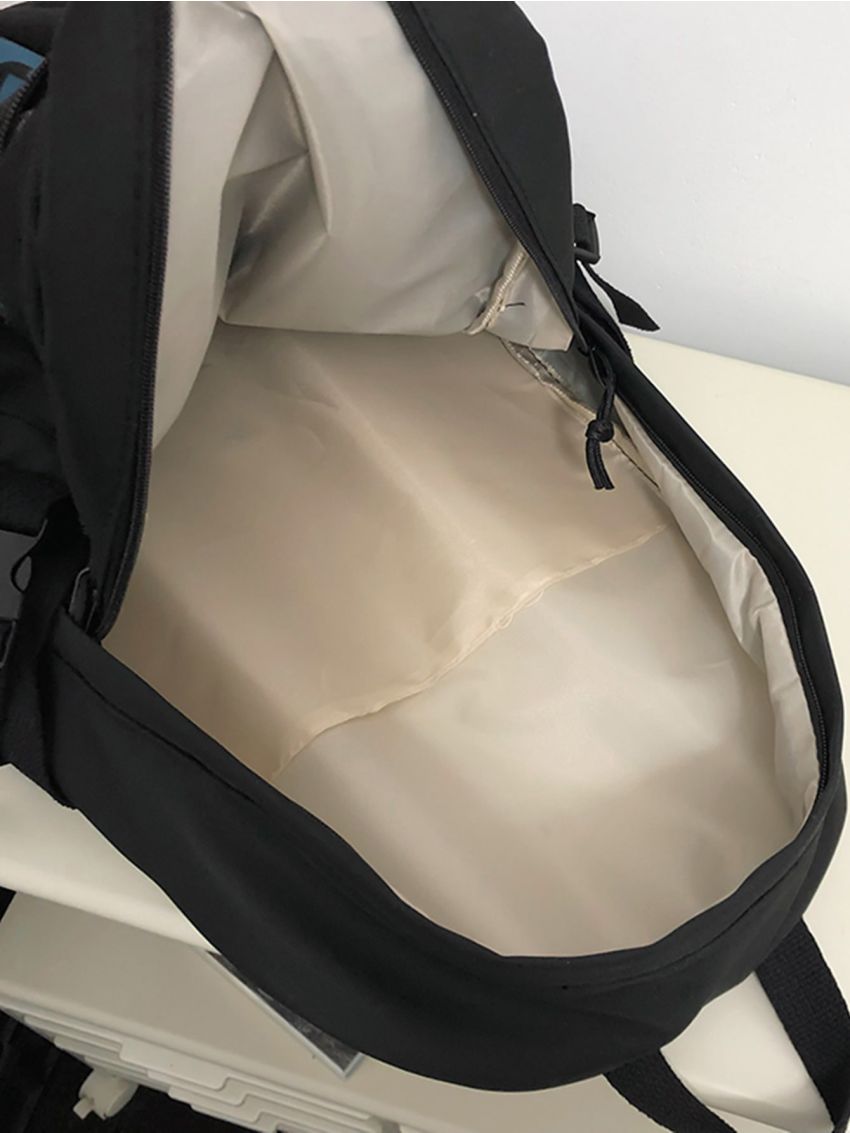 Letter Graphic Functional Backpack