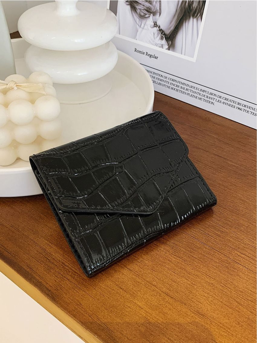 Crocodile Embossed Small Wallet