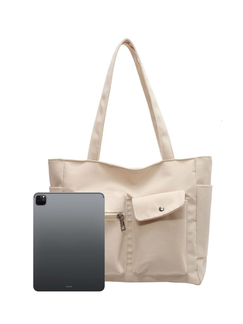 Minimalist Pocket Front Shopper Bag