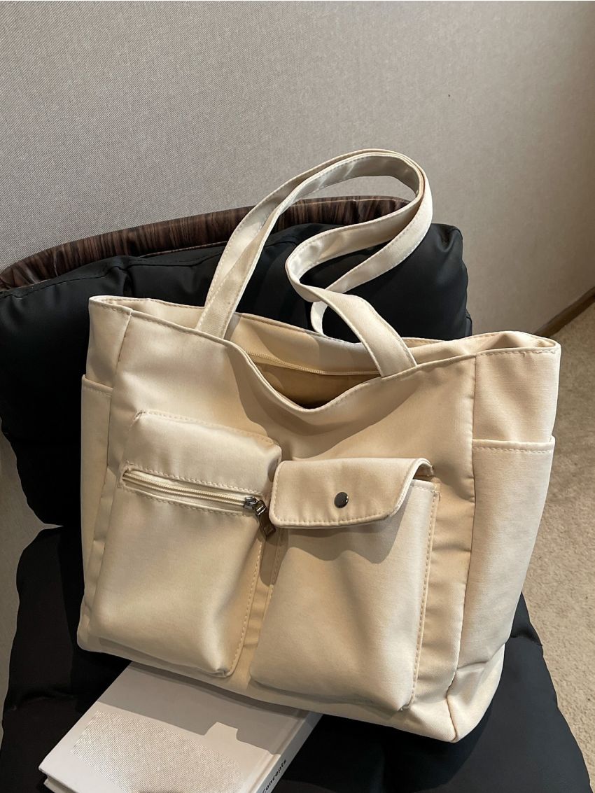 Minimalist Pocket Front Shopper Bag