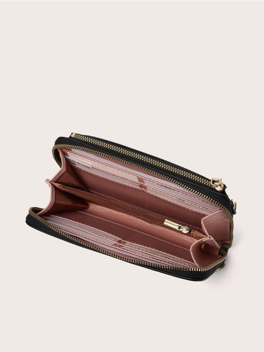 Minimalist Zipper Around Long Wallet