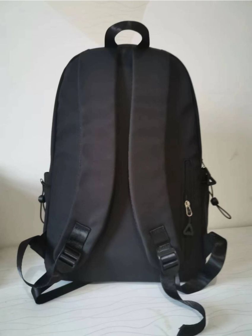 Release Buckle Decor Classic Backpack With Bag Charm