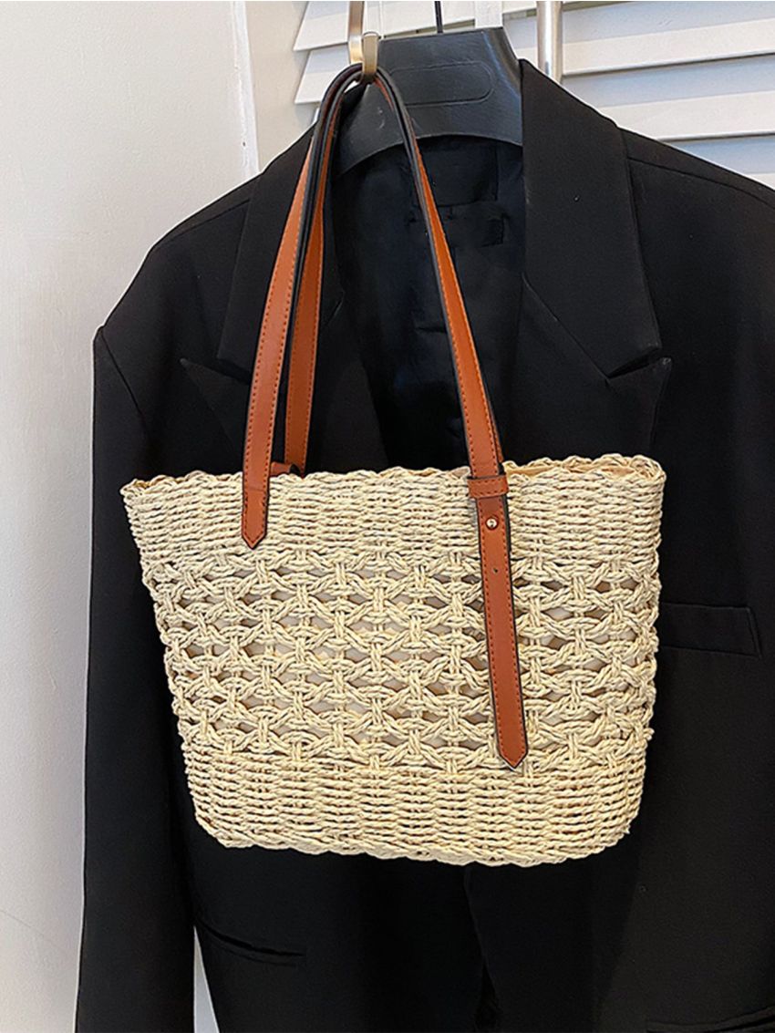 Minimalist Straw Bag