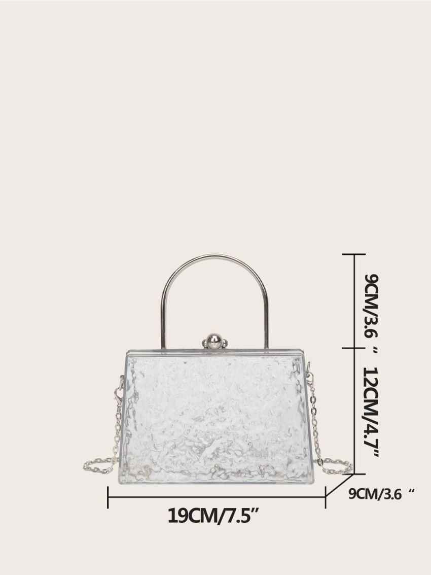 Mini Clear Chain Box Bag