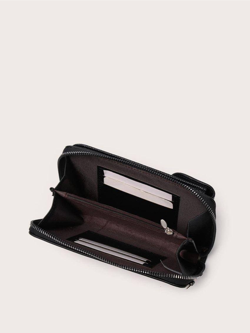 Lizard Embossed Flap Phone Wallet