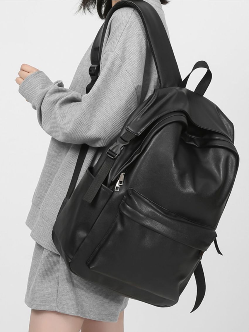 Zip Front Laptop Backpack