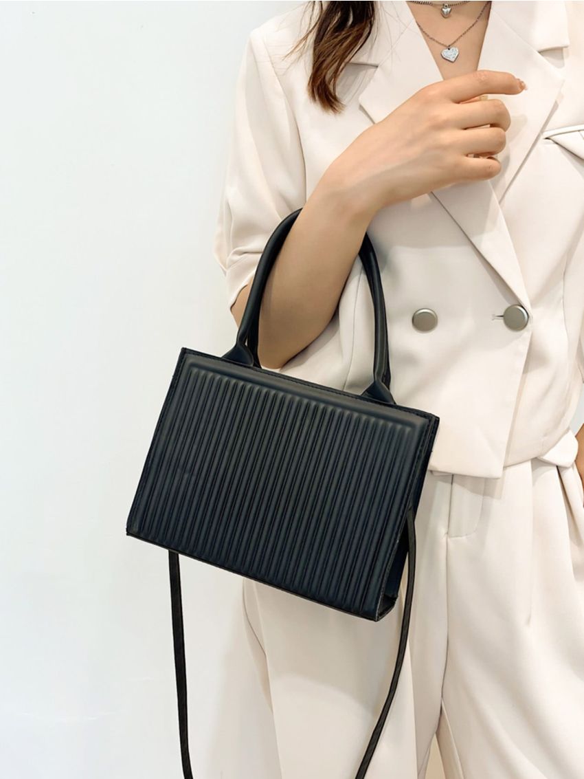 Embossed Detail Square Bag