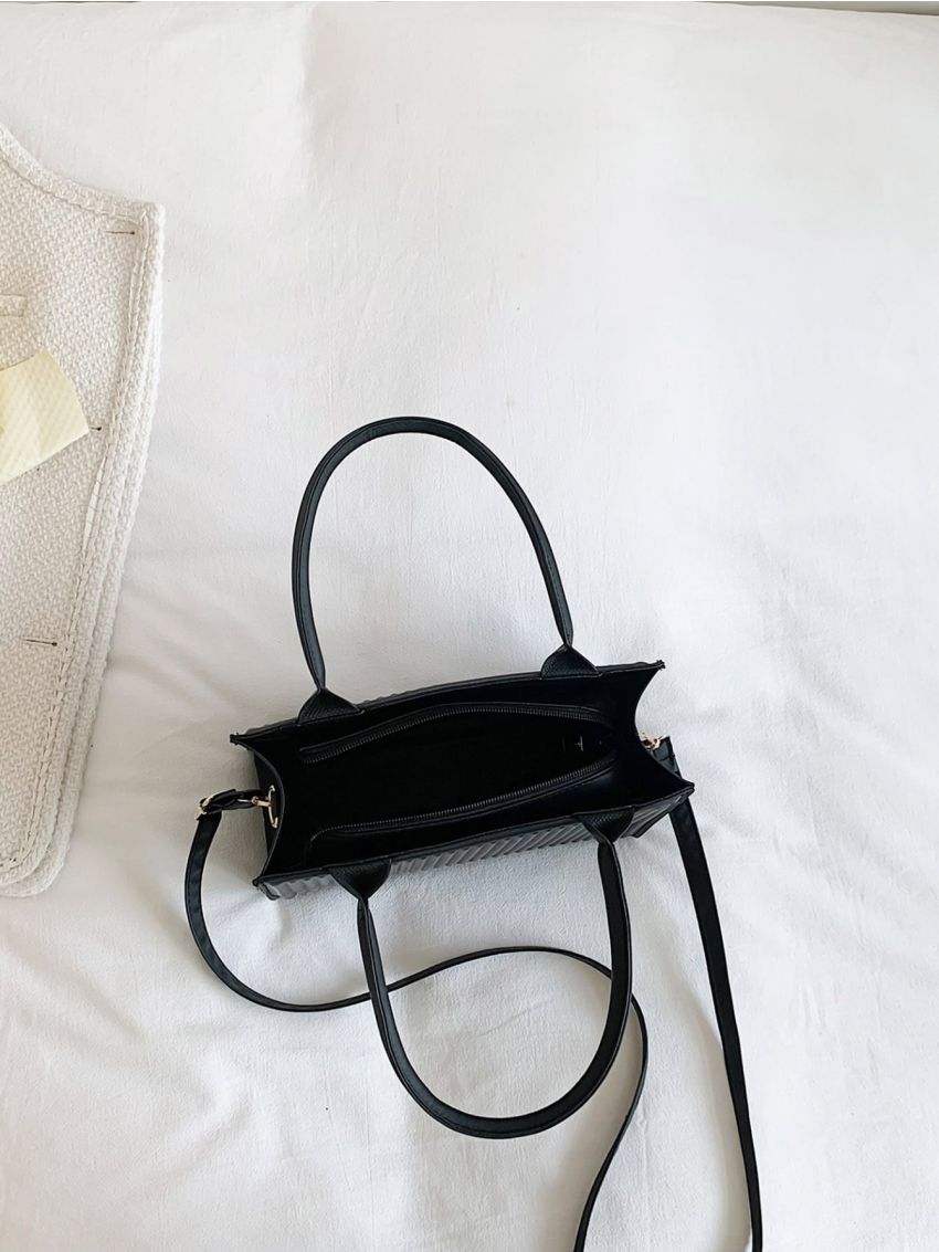 Embossed Detail Square Bag