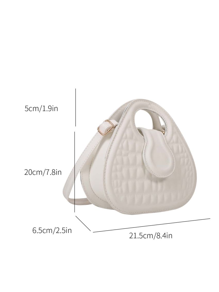 Crocodile Embossed Double Handle Novelty Bag