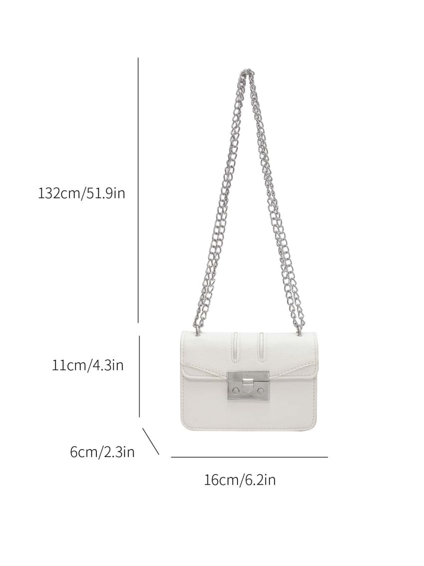 Mini Chain Flap Square Bag