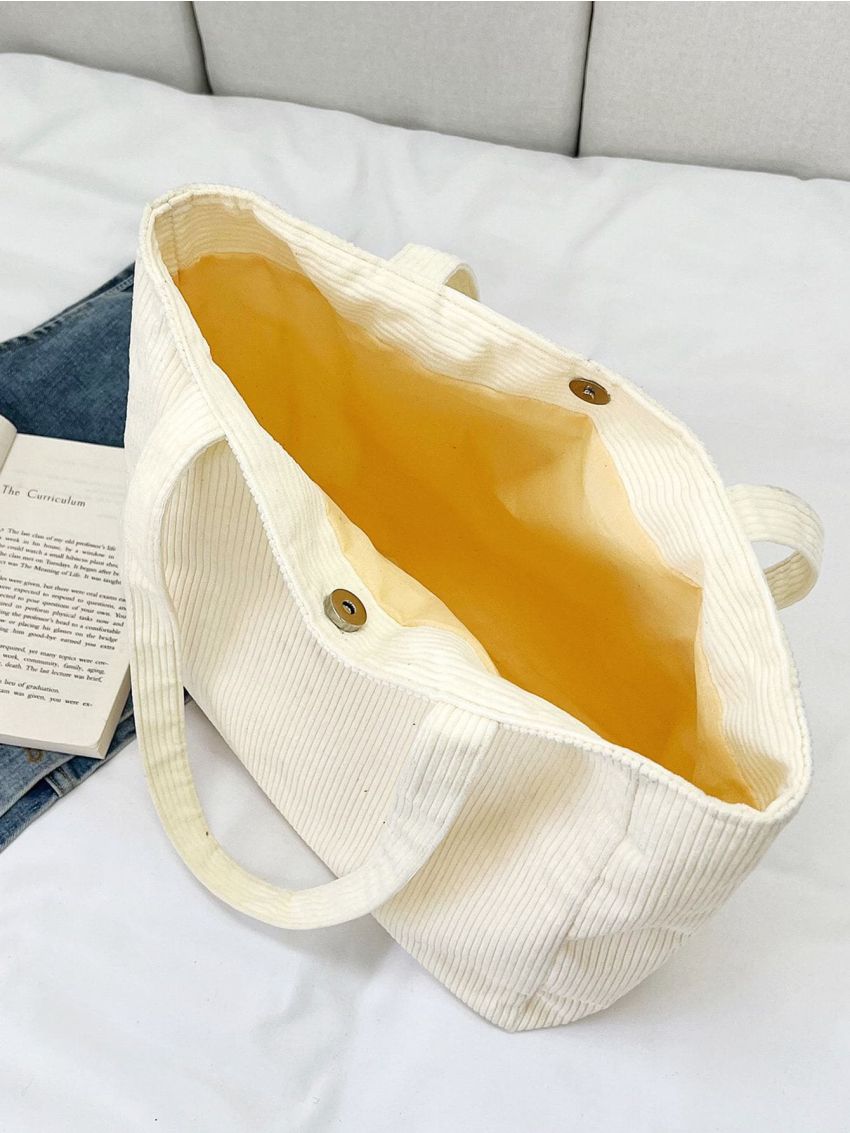 Letter Graphic Shopper Bag