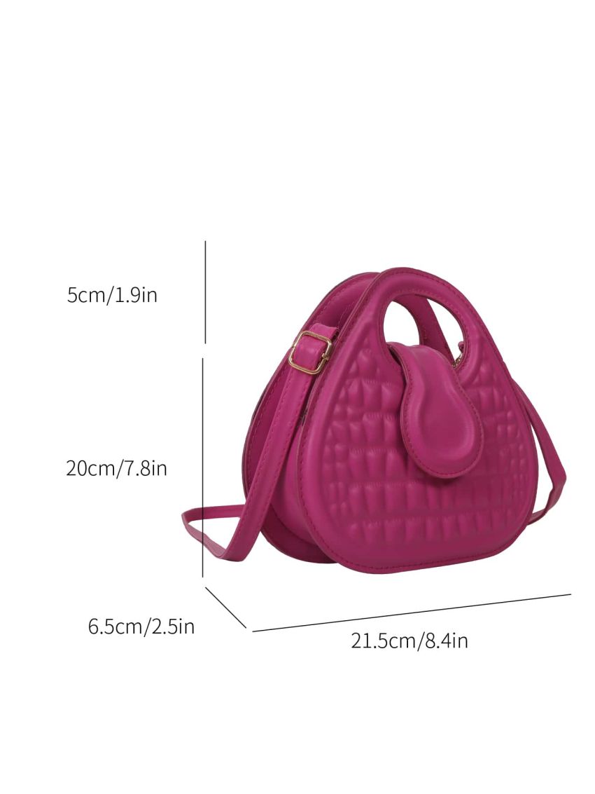 Neon Pink Crocodile Embossed Novelty Bag