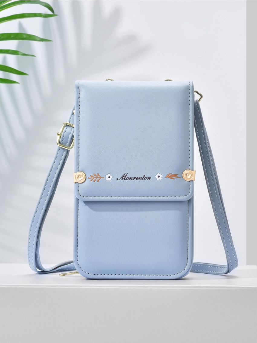 Floral Graphic Flap Phone Wallet