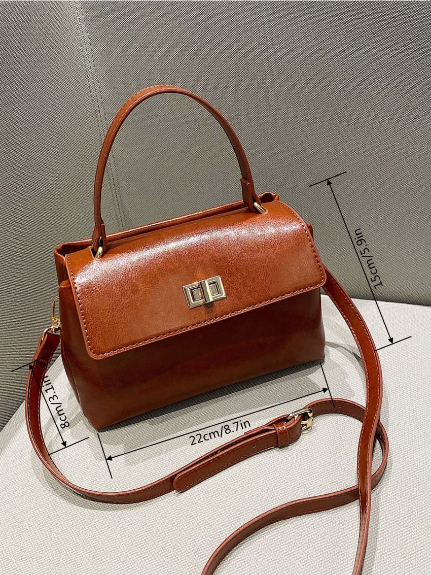 Twist Lock Flap Square Bag