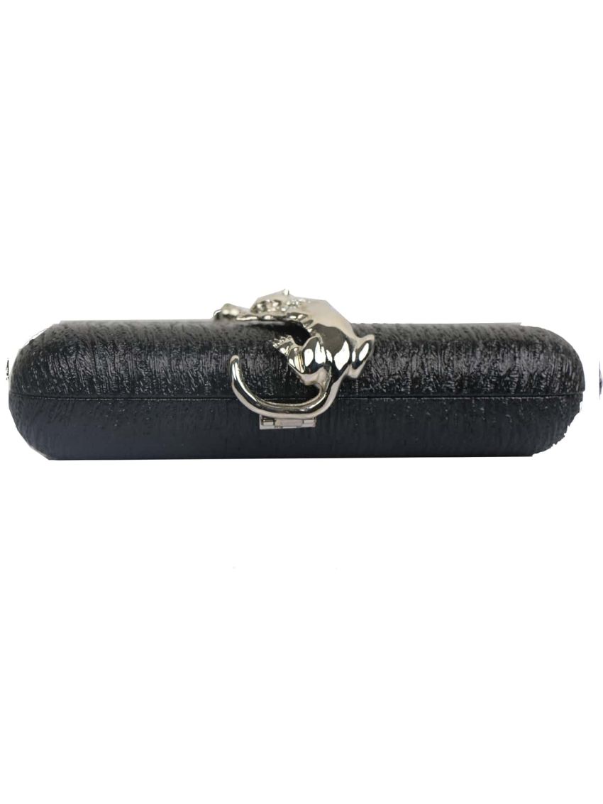 Rhinestone & Animal Decor Chain Box Bag