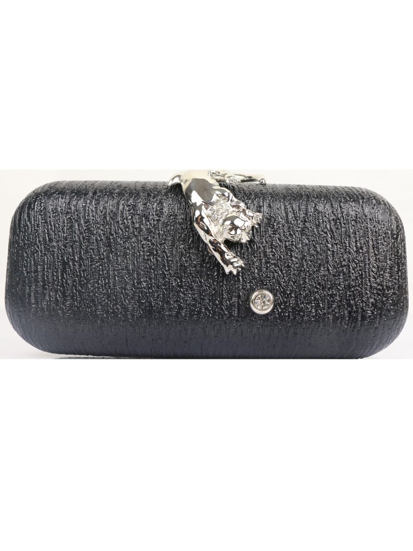 Rhinestone & Animal Decor Chain Box Bag