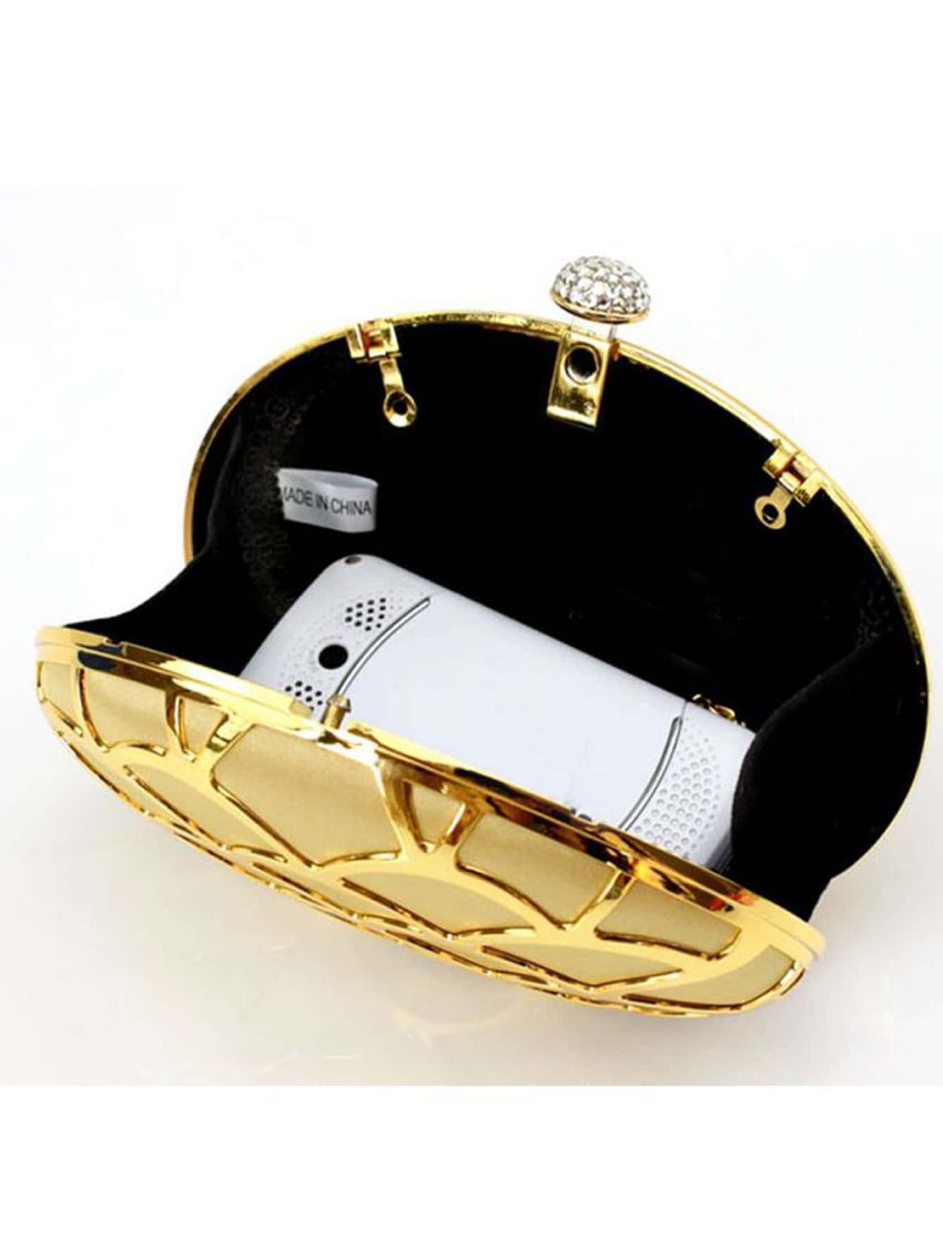 Mini Rhinestone Decor Chain Box Bag
