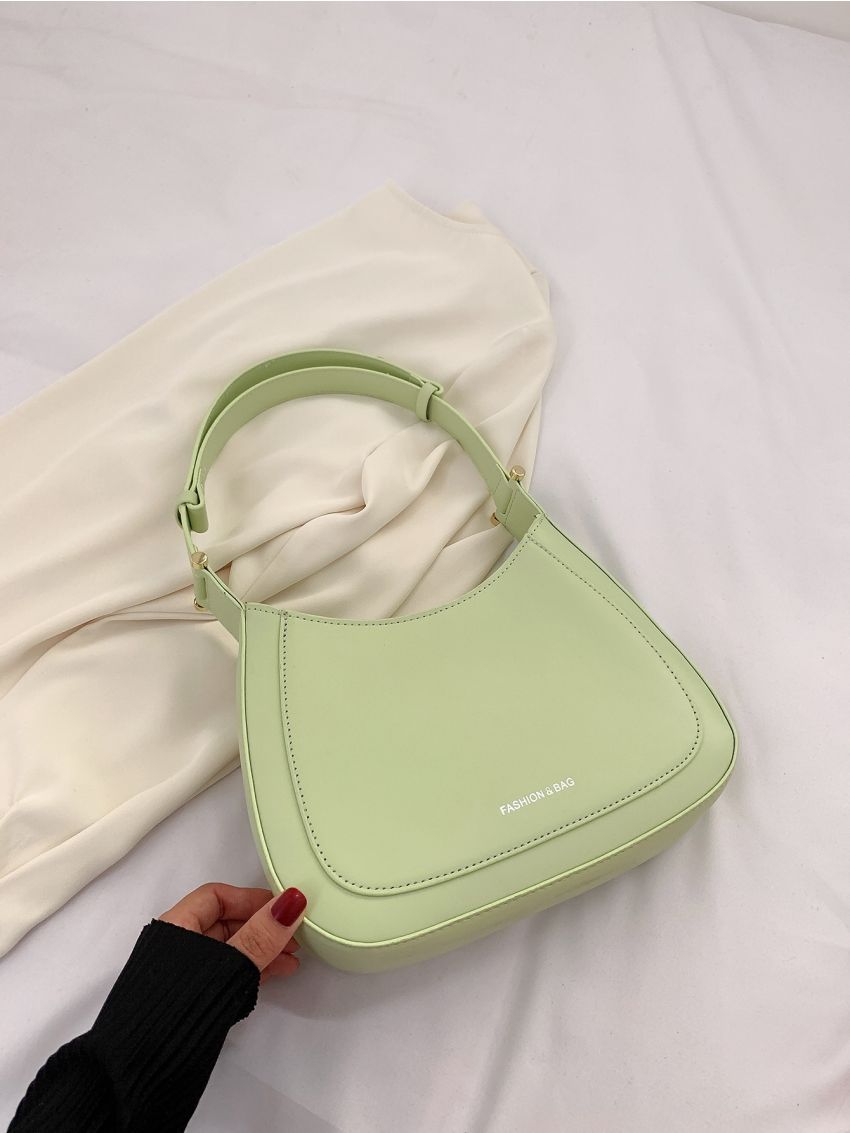 Letter Graphic Hobo Bag