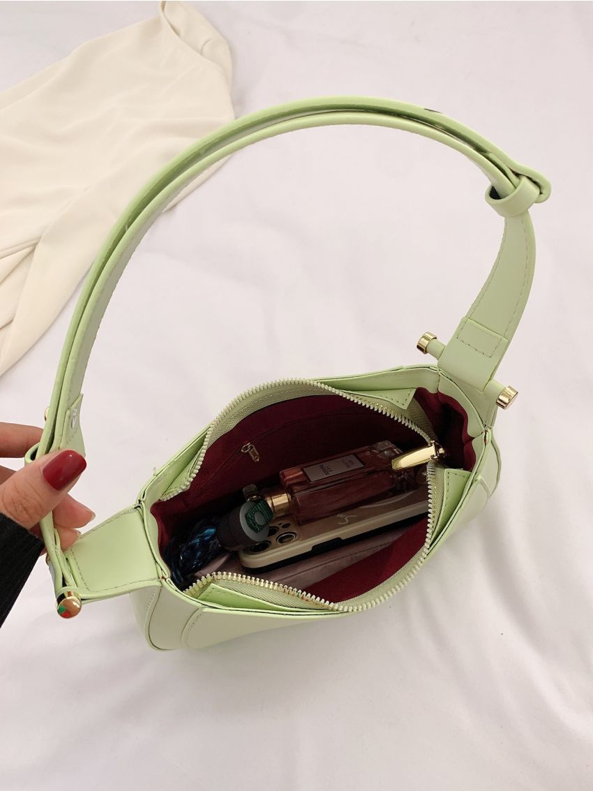 Letter Graphic Hobo Bag