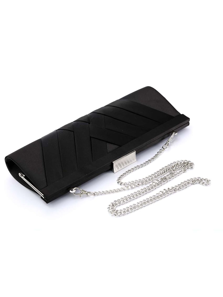 Mini Weave Embossed Chain Square Bag