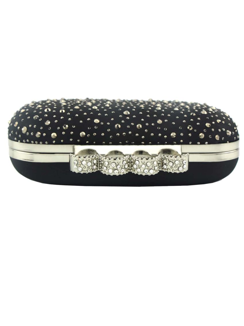 Mini Rhinestone & Flower Decor Chain Box Bag