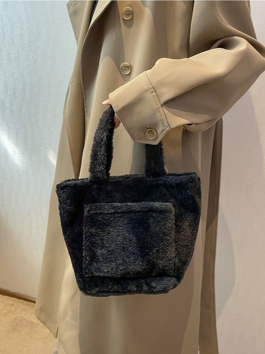 Mini Minimalist Fluffy Satchel Bag