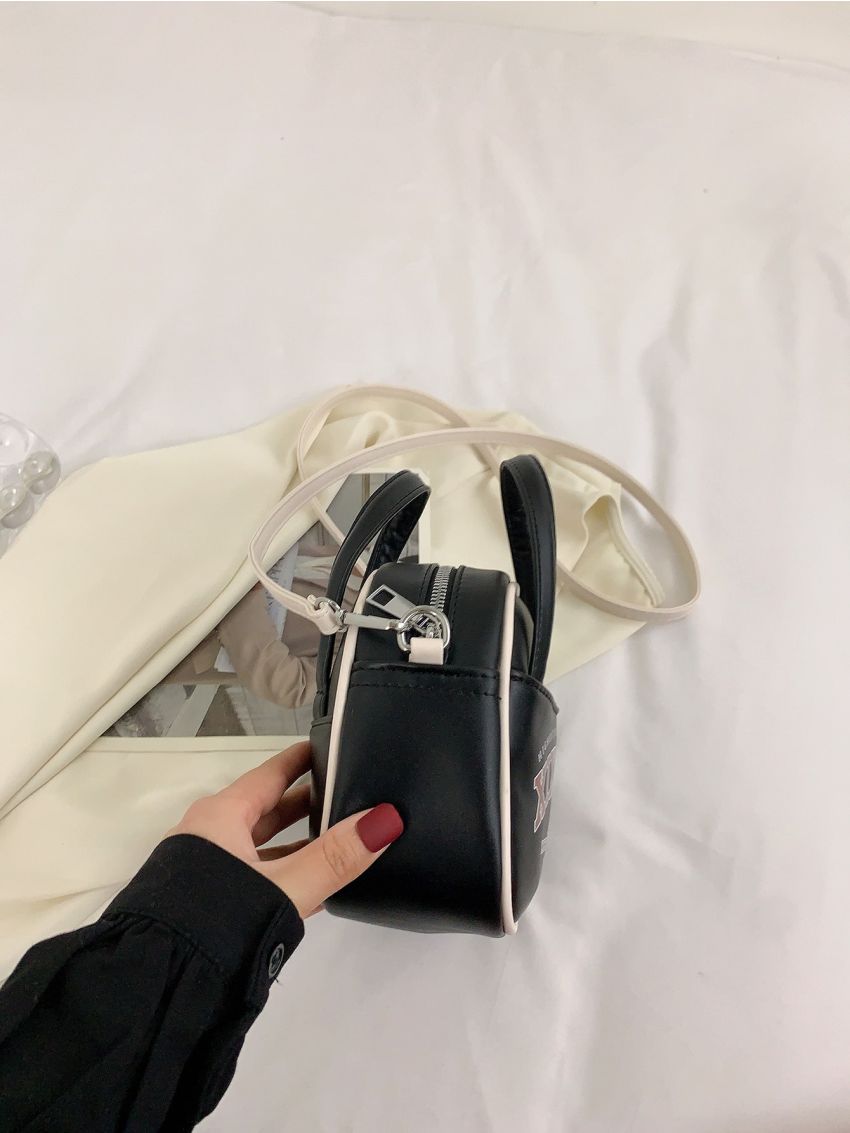 Mini Letter Graphic Square Bag