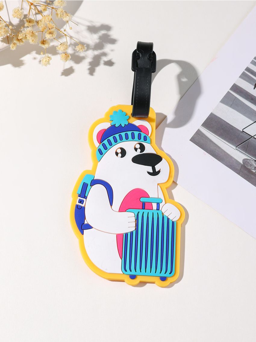 Cartoon Bear Design Luggage Tag