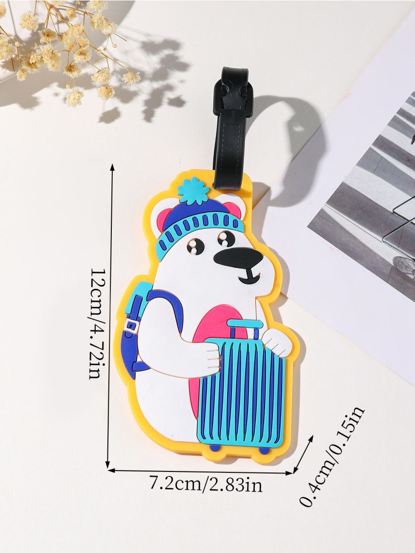 Cartoon Bear Design Luggage Tag