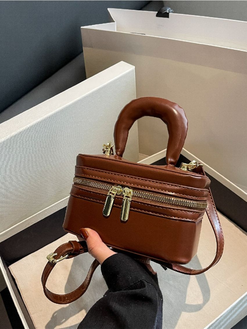 Mini Zip Front Satchel Bag