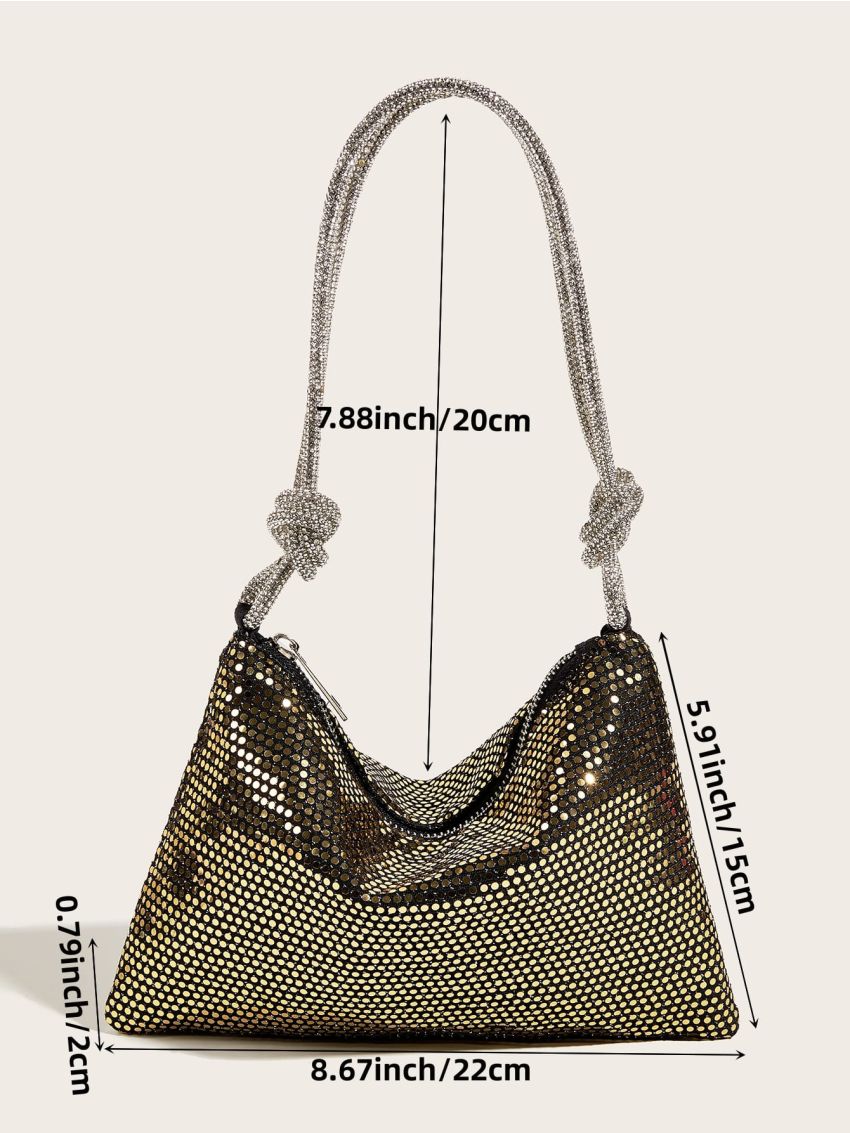 Sequin Decor Hobo Bag