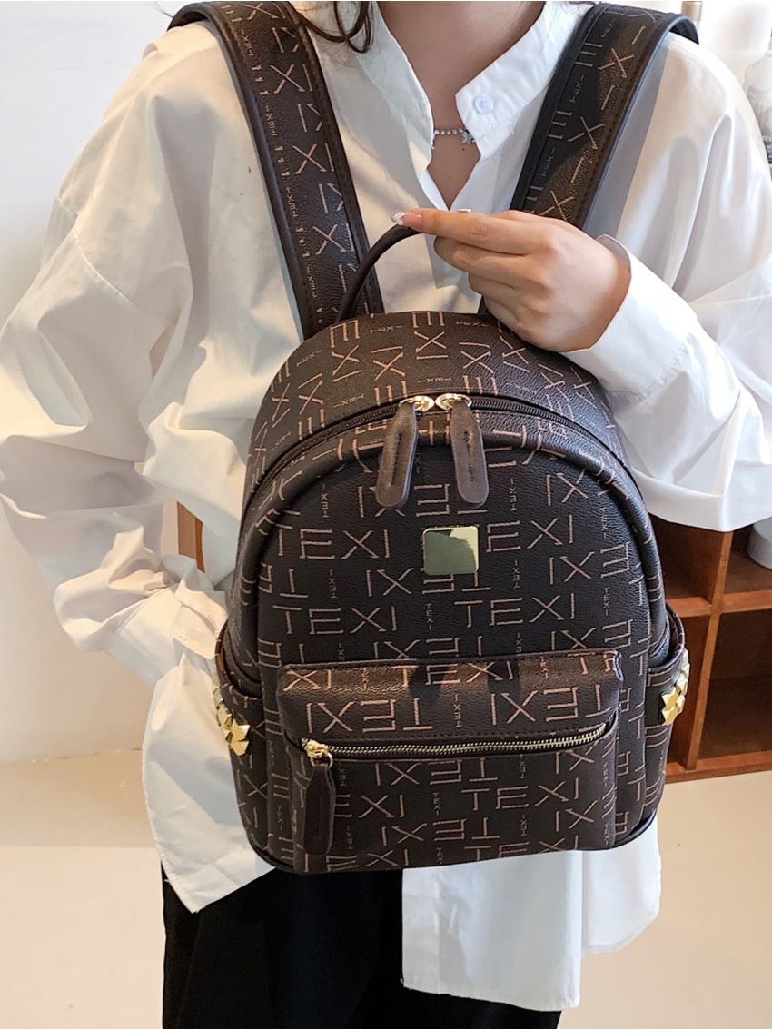 All Over Print Metal Decor Classic Backpack