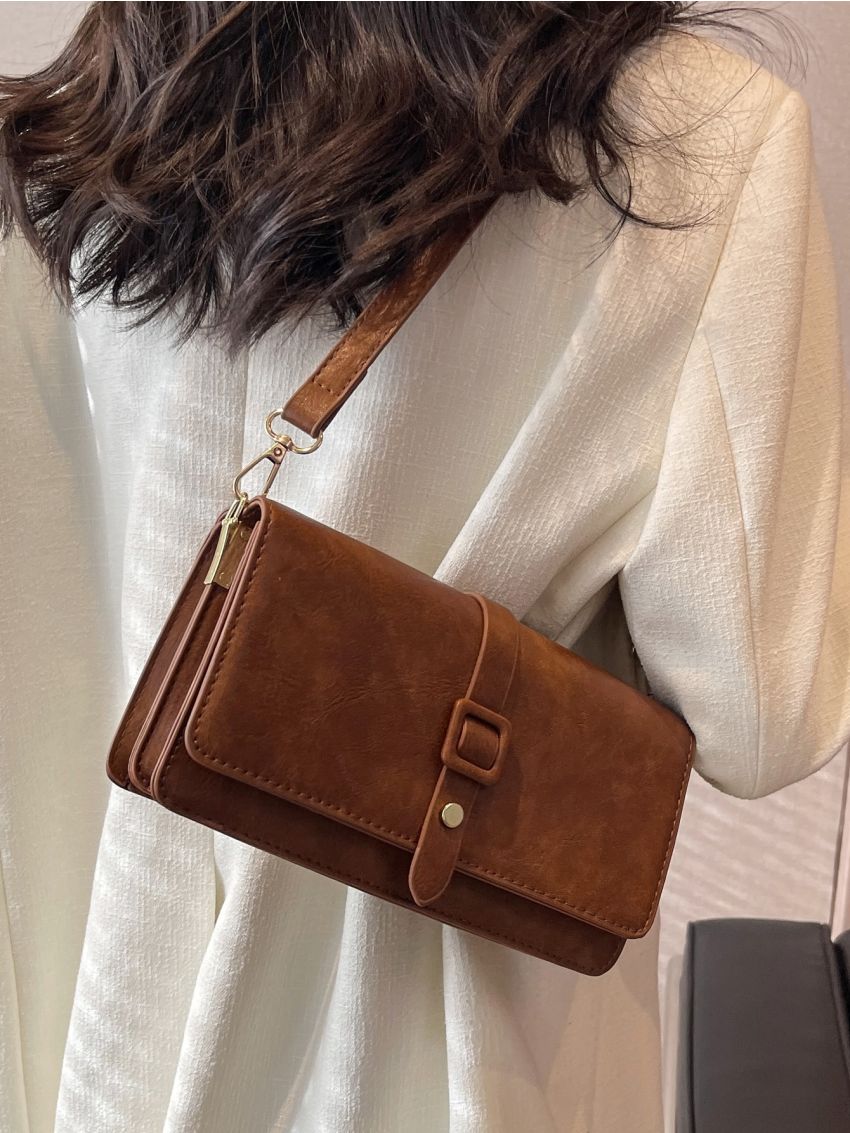 Minimalist Flap Square Bag