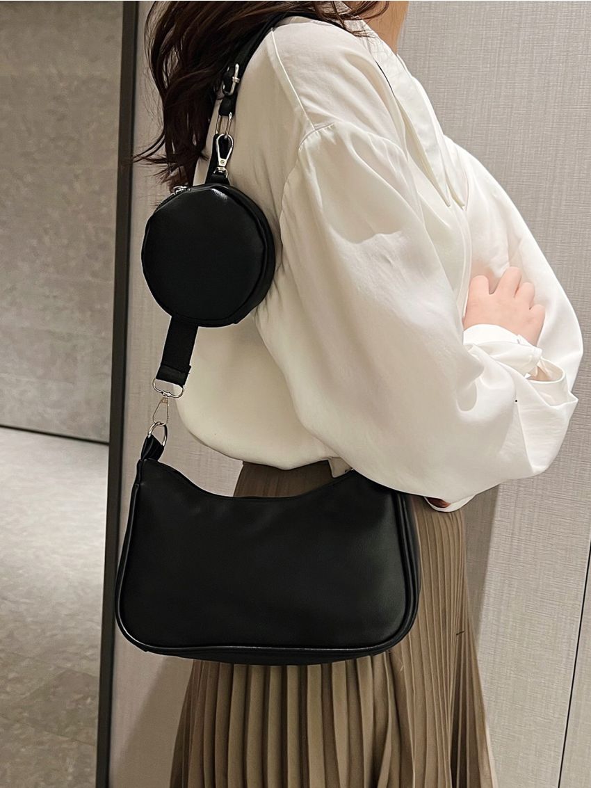 Minimalist Hobo Bag With Coin Purse