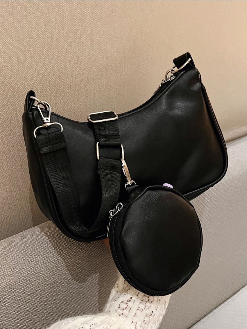 Minimalist Hobo Bag With Coin Purse