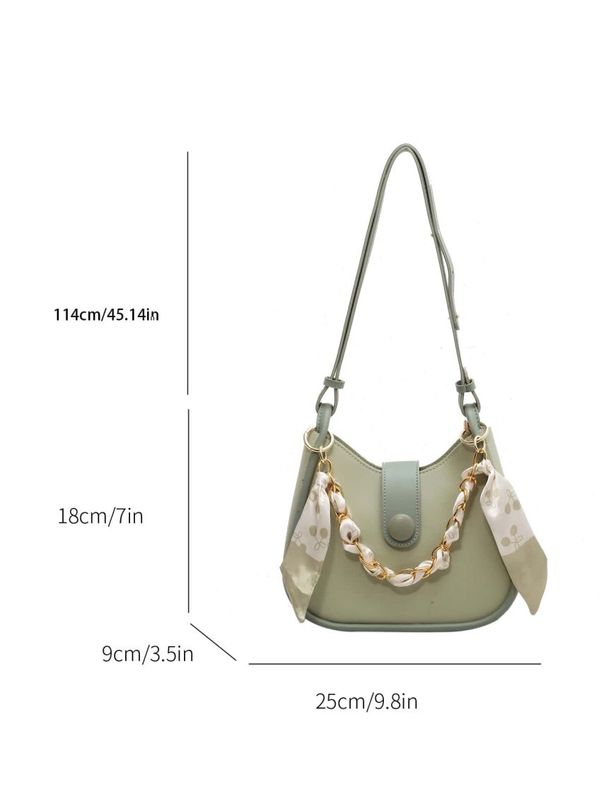 Twilly Scarf Decor Hobo Bag